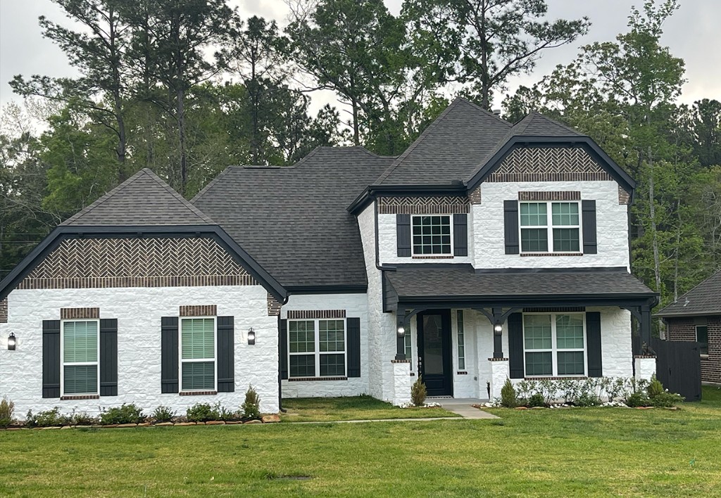 After photo of completed residential exterior house painting project